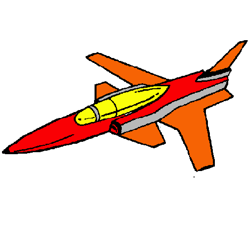 Dibujo Jet pintado por Feliciano