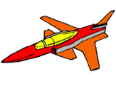 Dibujo Jet pintado por Feliciano