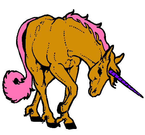 Dibujo Unicornio bravo pintado por chofi