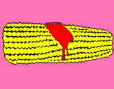 Dibujo Mazorca de maíz pintado por gabiiiiiiiii