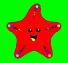 Dibujo Estrella de mar pintado por alamn
