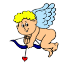 Dibujo Cupido pintado por yadira123