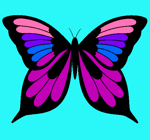 Dibujo Mariposa pintado por musidora