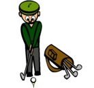 Dibujo Jugador de golf II pintado por desmat