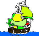 Dibujo Barco pintado por gabyalex