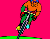 Dibujo Ciclista con gorra pintado por kpoi7i655543