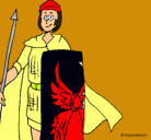 Dibujo Soldado romano II pintado por Puchito