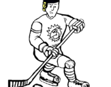 Dibujo Jugador de hockey sobre hielo pintado por HARITZ