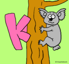 Dibujo Koala pintado por karenn