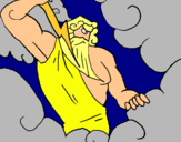 Dibujo Dios Zeus pintado por esthercm3