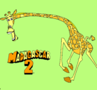 Dibujo Madagascar 2 Melman 2 pintado por ralip