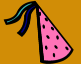 Dibujo Sombrero de cumpleaños pintado por milca