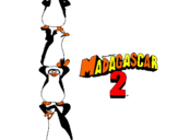 Dibujo Madagascar 2 Pingüinos pintado por ariany
