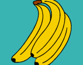 Dibujo Plátanos pintado por flopita