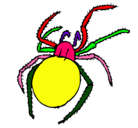 Dibujo Araña venenosa pintado por uuuuu