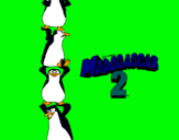 Dibujo Madagascar 2 Pingüinos pintado por rusea