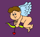 Dibujo Cupido pintado por yadira123