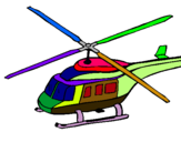 Dibujo Helicóptero  pintado por HELI