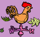 Dibujo Veletas y gallo pintado por franitaxxxxx