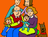 Dibujo Familia pintado por la_morena