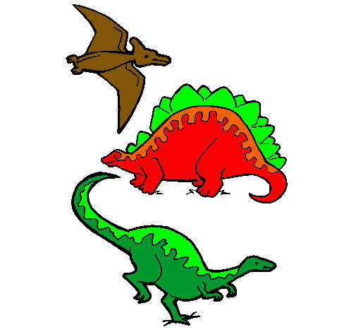 Tres clases de dinosaurios