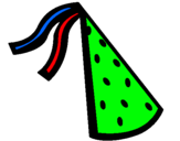 Dibujo Sombrero de cumpleaños pintado por yugkl