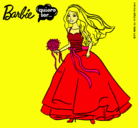 Dibujo Barbie vestida de novia pintado por catalina98