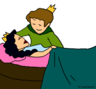 Dibujo La princesa durmiente y el príncipe pintado por gtmb