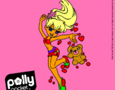 Dibujo Polly Pocket 14 pintado por africana