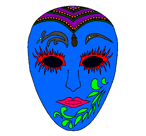 Dibujo Máscara pintado por martincito