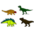 Dibujo Dinosaurios de tierra pintado por uyuy