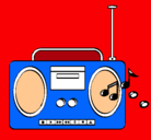 Dibujo Radio cassette 2 pintado por guadar