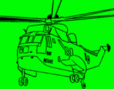 Dibujo Helicóptero al rescate pintado por jftr