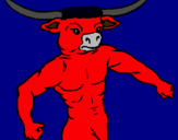 Dibujo Cabeza de búfalo pintado por nayive