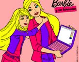Dibujo El nuevo portátil de Barbie pintado por MAQNUELA