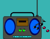 Dibujo Radio cassette 2 pintado por marrrrrrrr