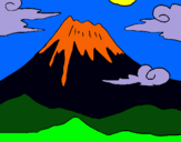 Dibujo Monte Fuji pintado por bolcan  