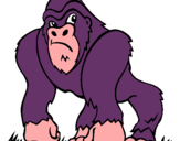 Dibujo Gorila pintado por gorila