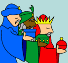 Dibujo Los Reyes Magos 3 pintado por evaristo