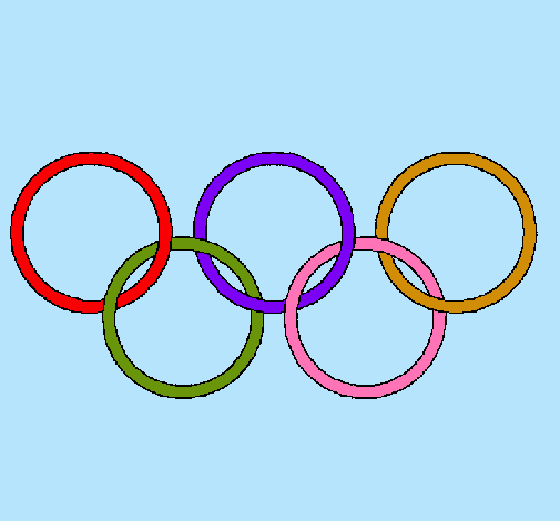 Dibujo Anillas de los juegos olimpícos pintado por dominique1