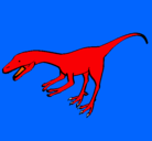 Dibujo Velociraptor II pintado por delio