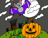 Dibujo Paisaje de Halloween pintado por lady_ciel