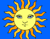 Dibujo Sol pintado por dfesfve