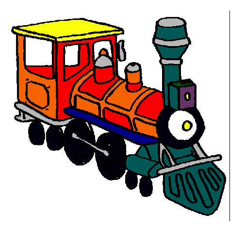 Dibujo Tren pintado por Feliciano