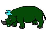 Dibujo Rinoceronte pintado por jarith