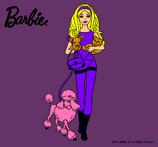 Barbie con sus mascotas