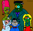 Dibujo Familia de monstruos pintado por milkigzx