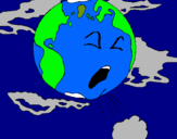Dibujo Tierra enferma pintado por ZHAM