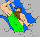 Dibujo Dios Zeus pintado por 21103