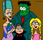 Dibujo Familia de monstruos pintado por triix123